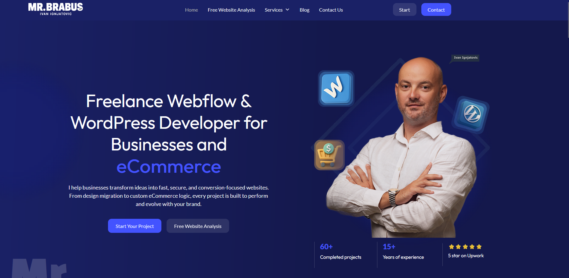 Webflow project MrBrabus Ivan Ignjatovic