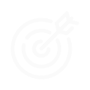 Blue dart hitting the bullseye of a circular target.