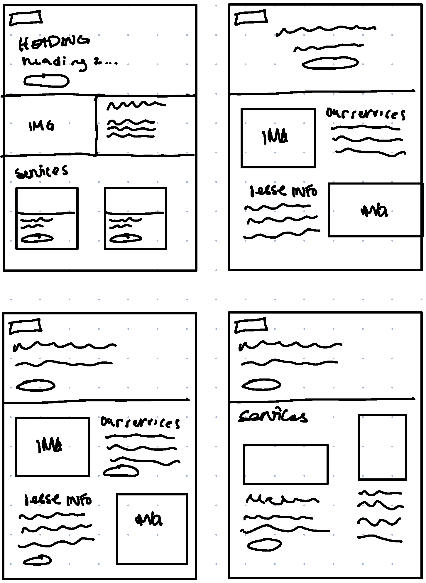 sketches of website