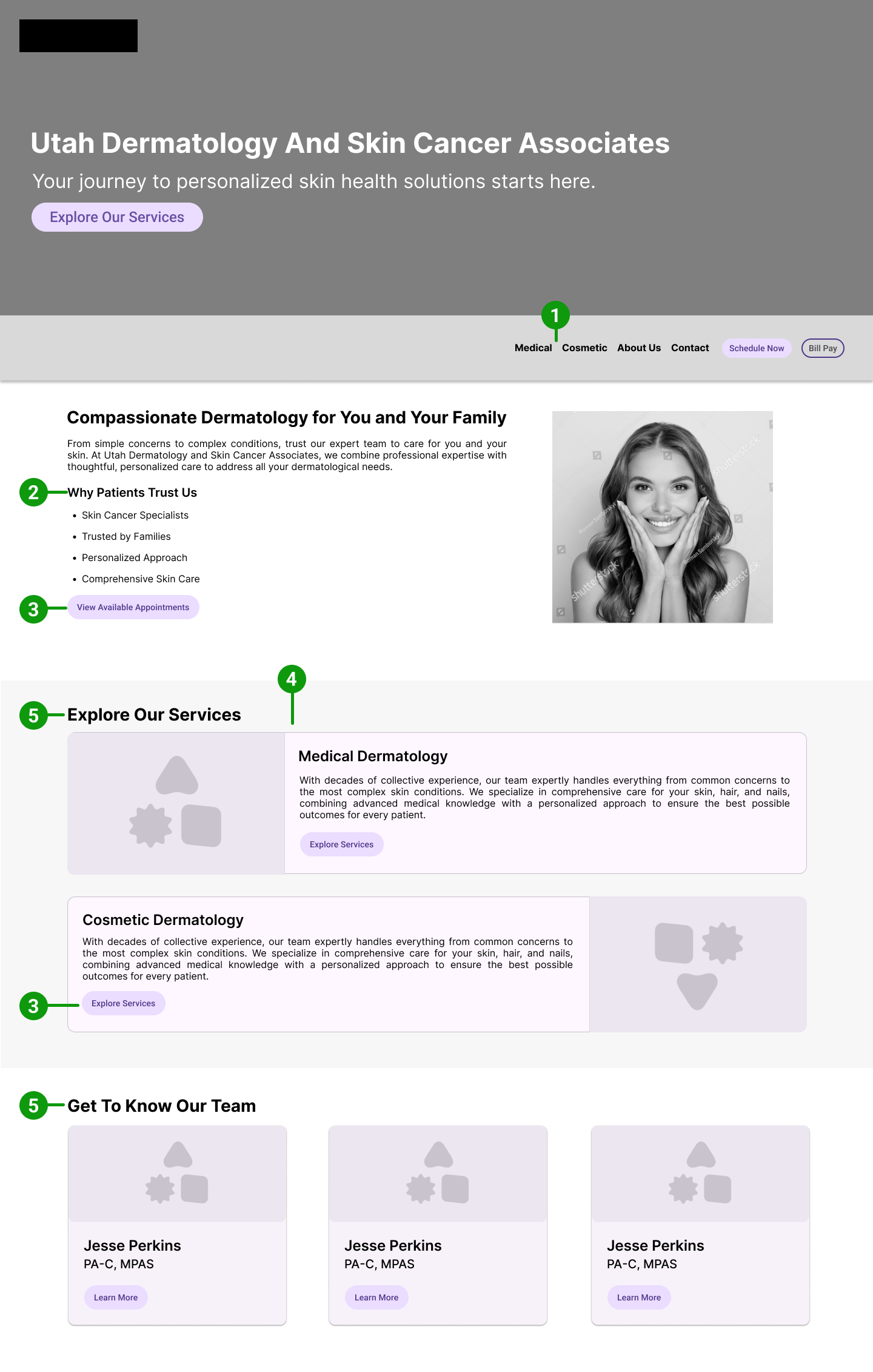 Image of wireframe iteration