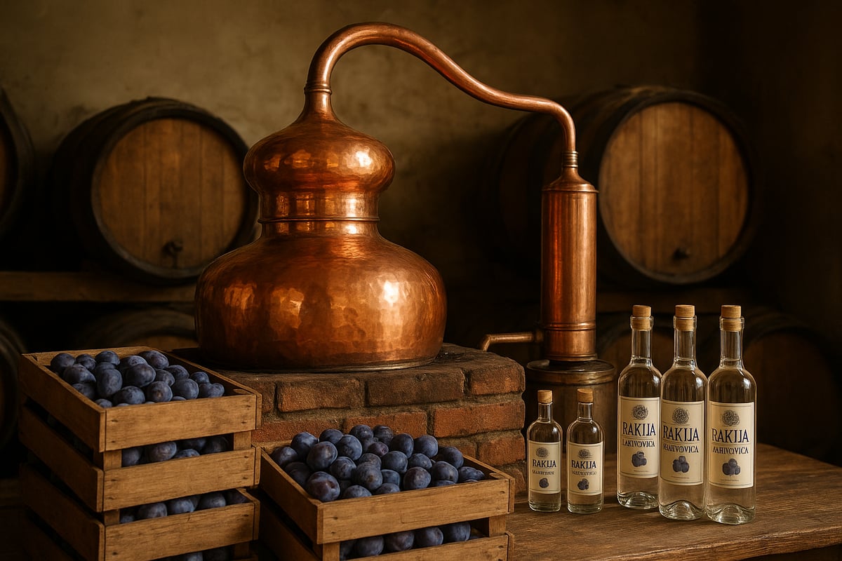 Herstellung von Rakija Šljivovica und anderen Obstbränden im Vergleich
