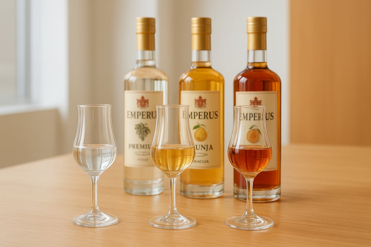 Sortenvielfalt: Die wichtigsten Emperus Rakija-Sorten und ihre Besonderheiten