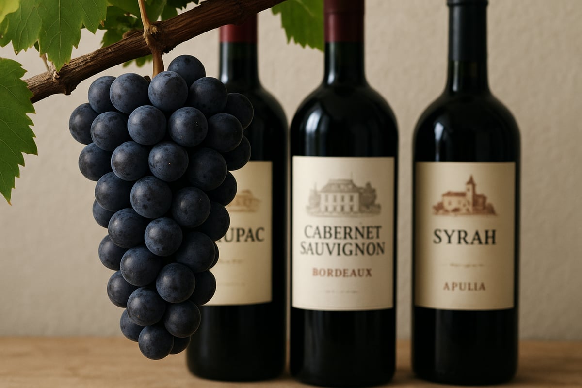 Die wichtigsten Rebsorten für kräftige Rotweine