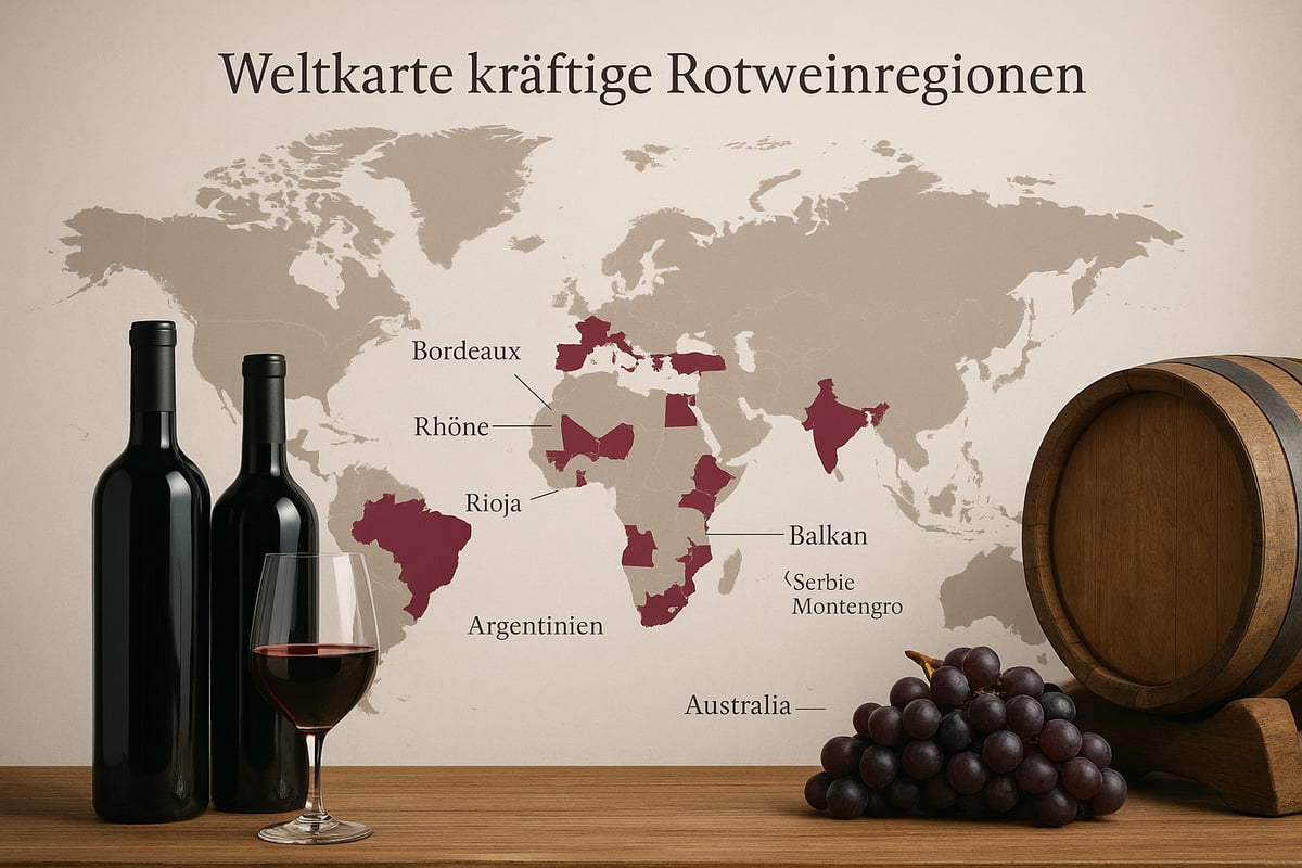 Kräftige Rotwein-Regionen weltweit