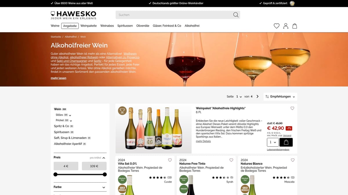 7 Weine Angebote 2026: Top Schnäppchen Für Genießer - Alkoholfreie Weinangebote 2026