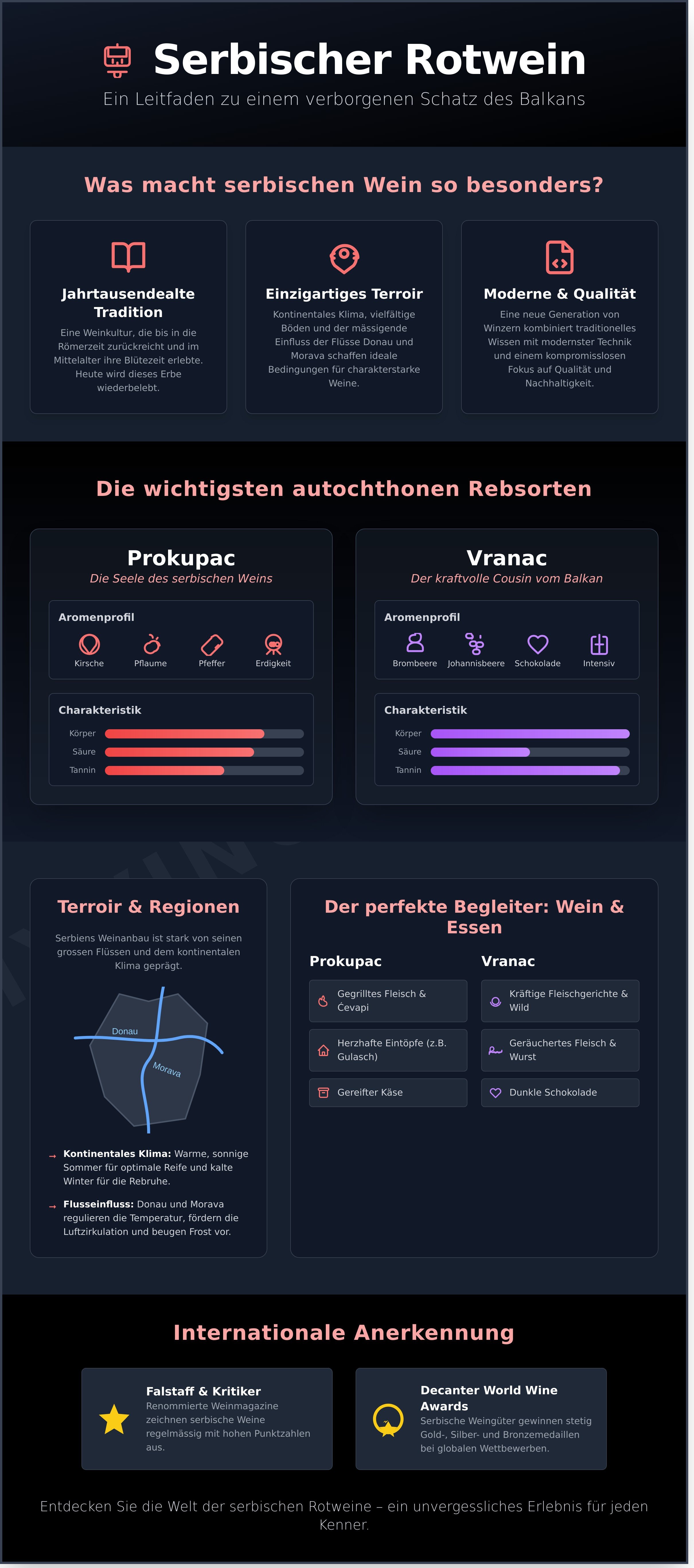 Serbischer rotwein
