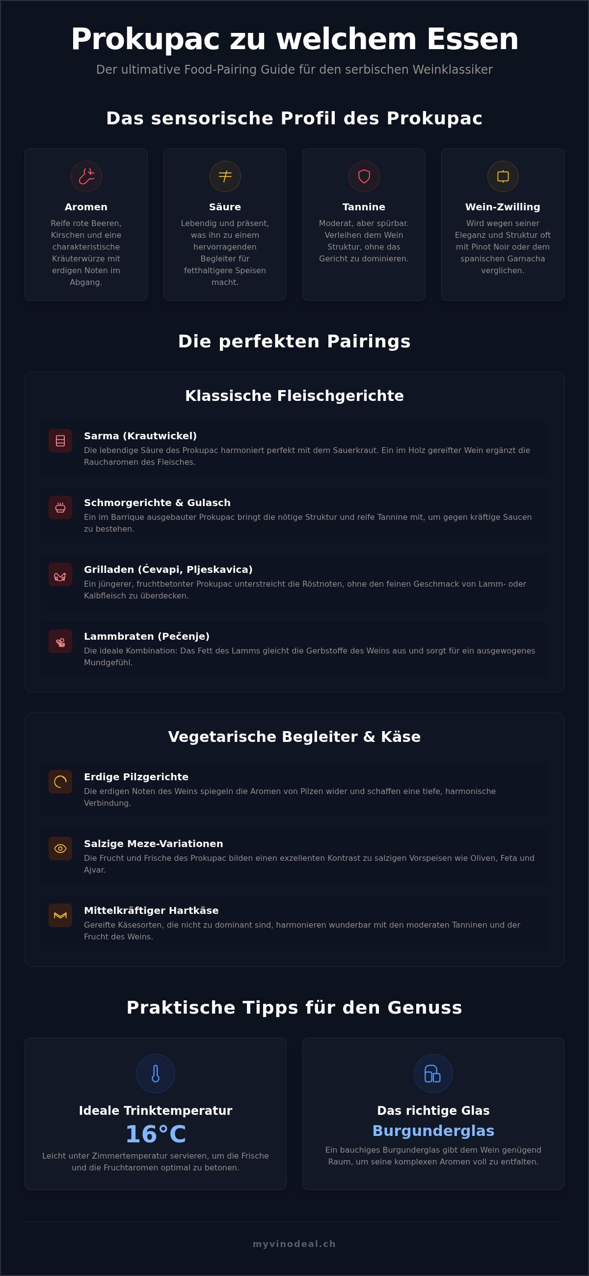Prokupac zu welchem essen