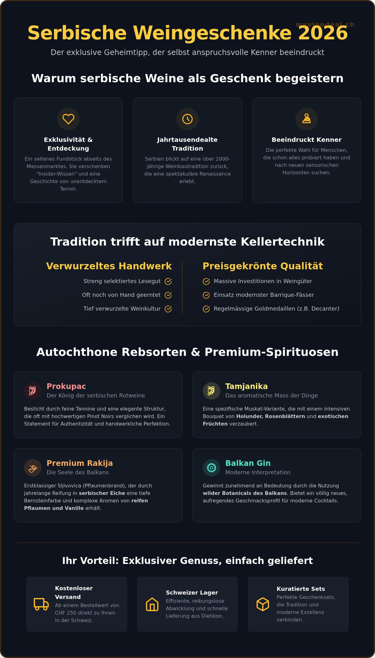 Serbische weingeschenke