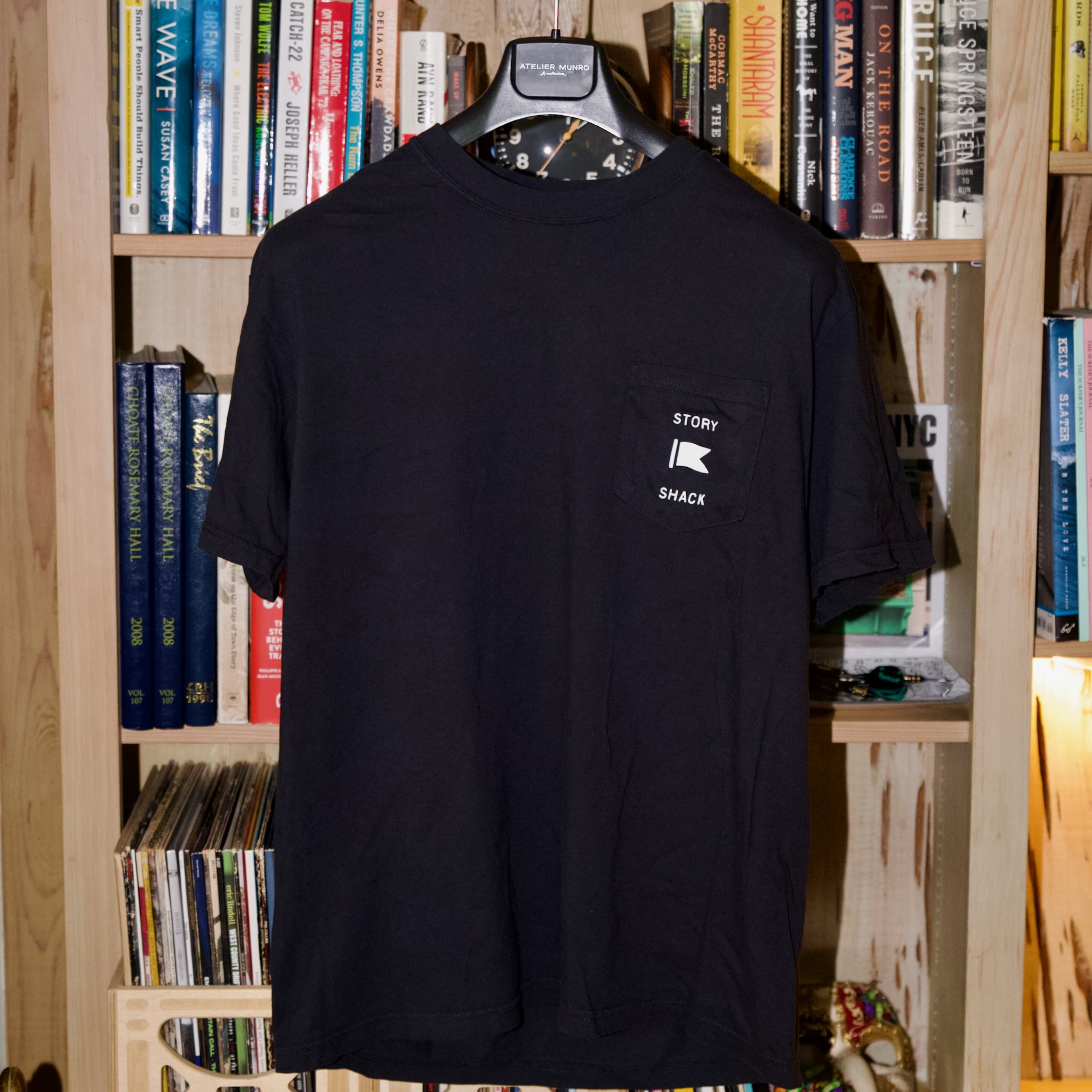 The Story Shack Pocket Tee (Black)