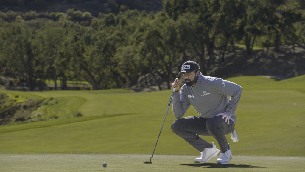 Interview setup with the Korn Ferry CEO on the California golf course