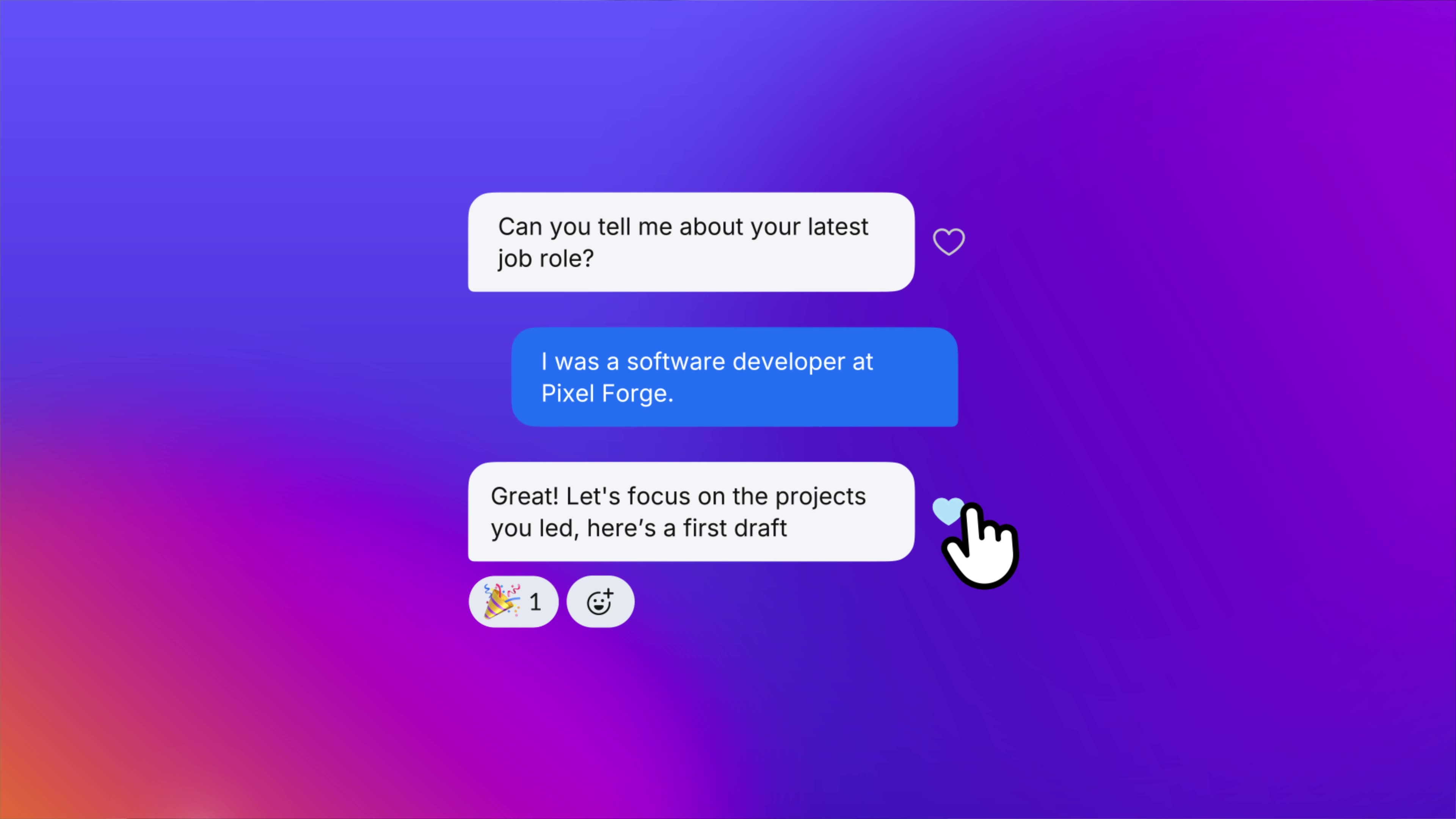 Closing frame from the Bubble mobile product commercial