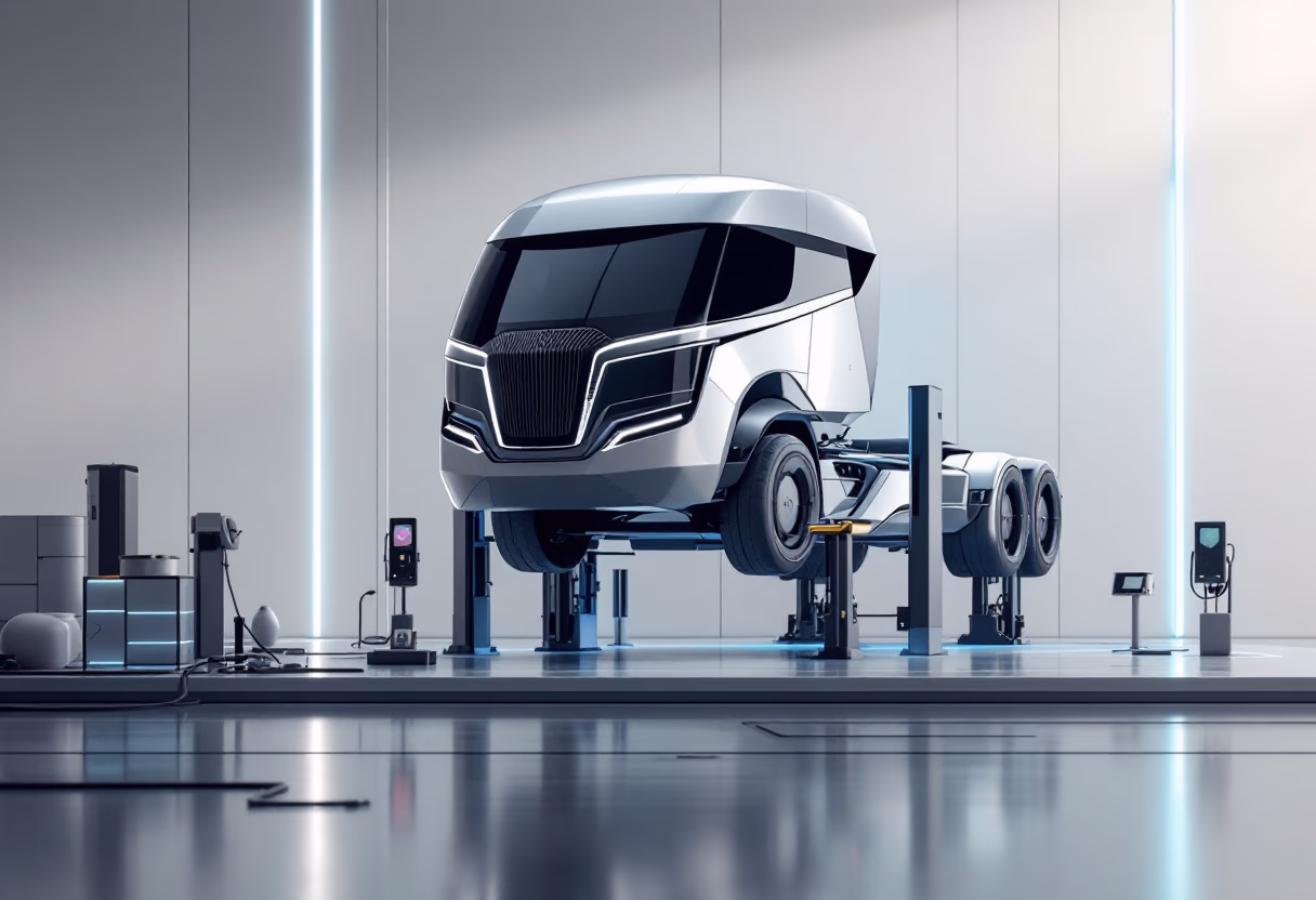 image of truck maintenance