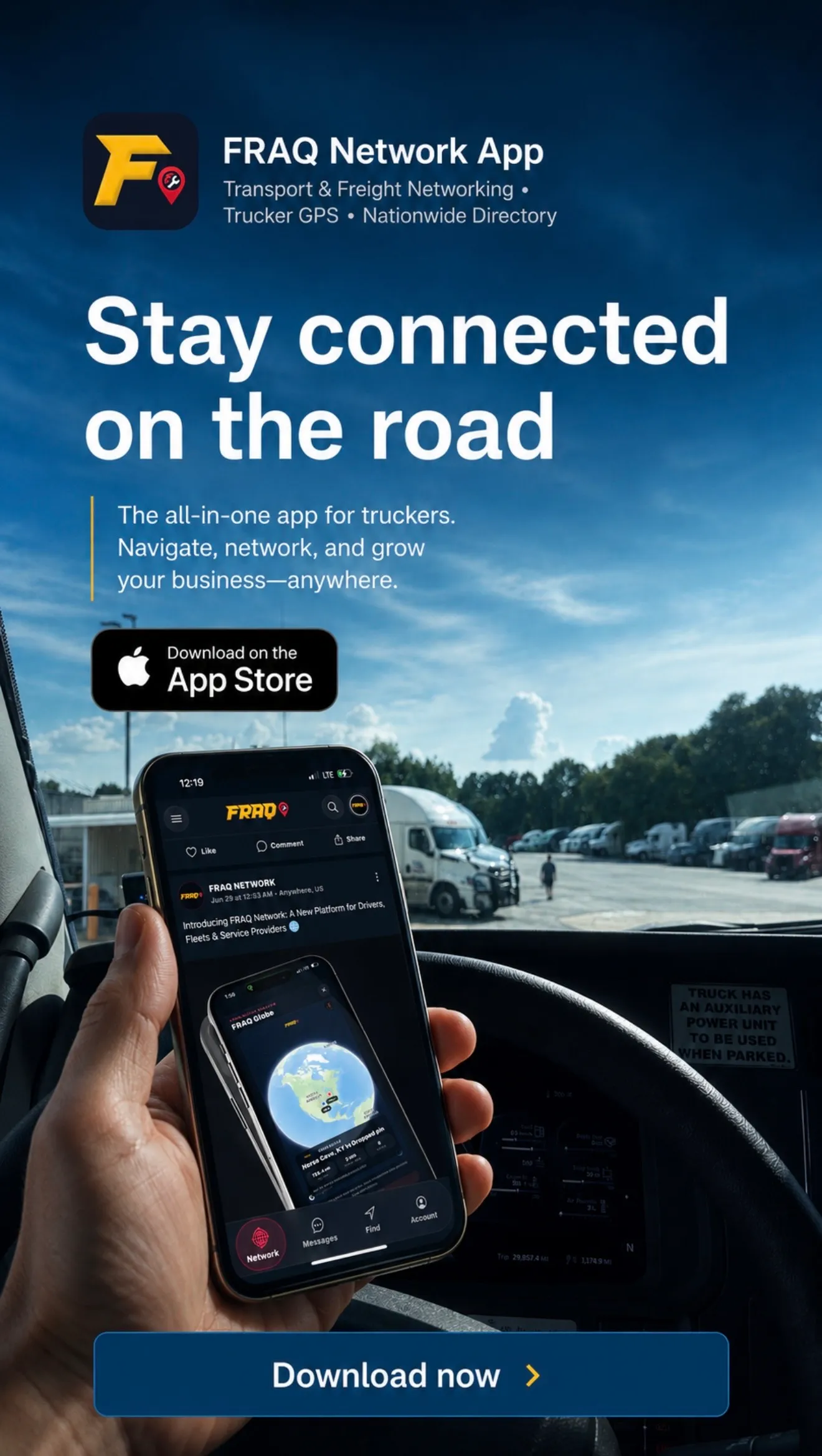 FRAQ Network trucking social media feature