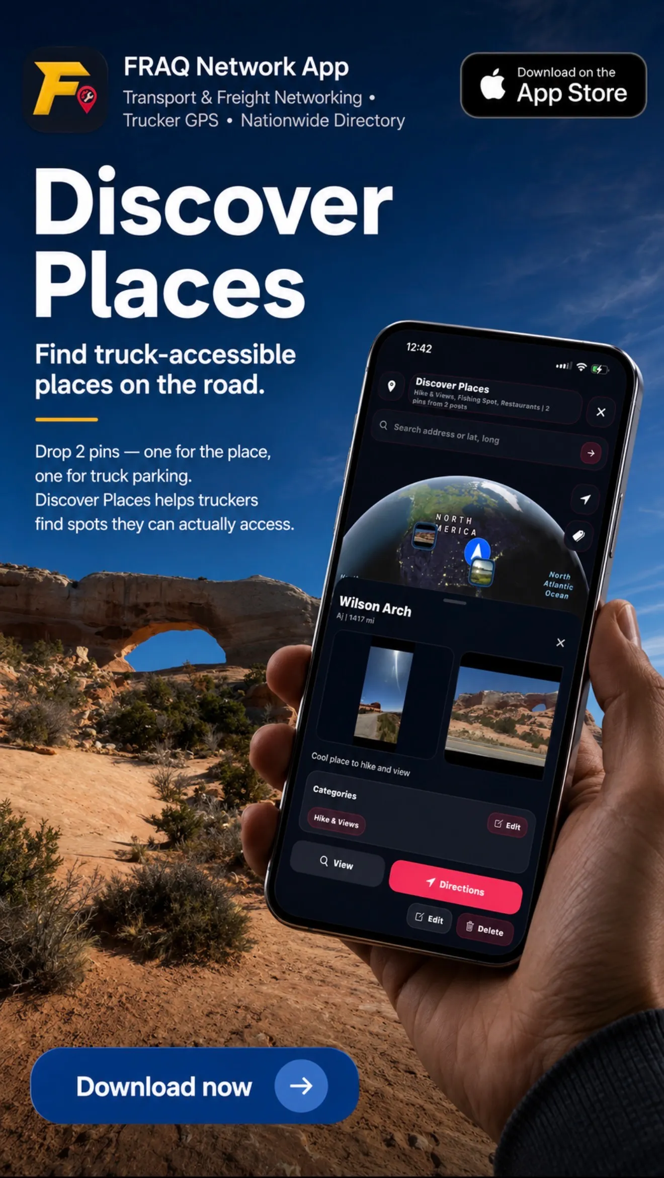 FRAQ Network Discover Places feature