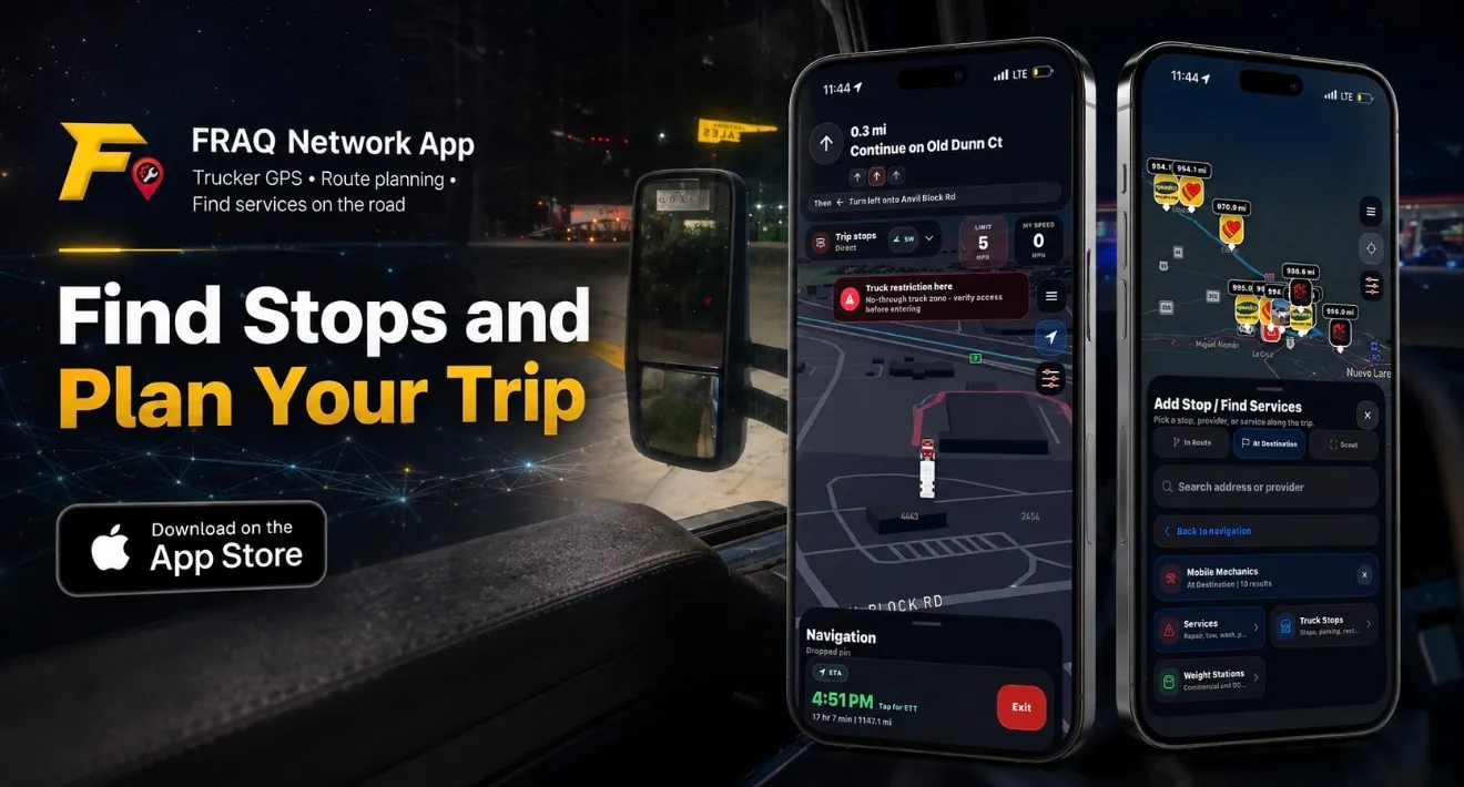 FRAQ Network trucker GPS promotion