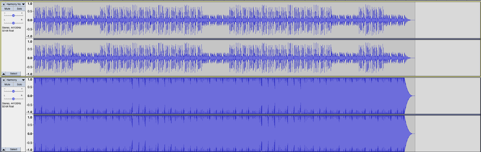Regular waveform vs. hard clipping waveform