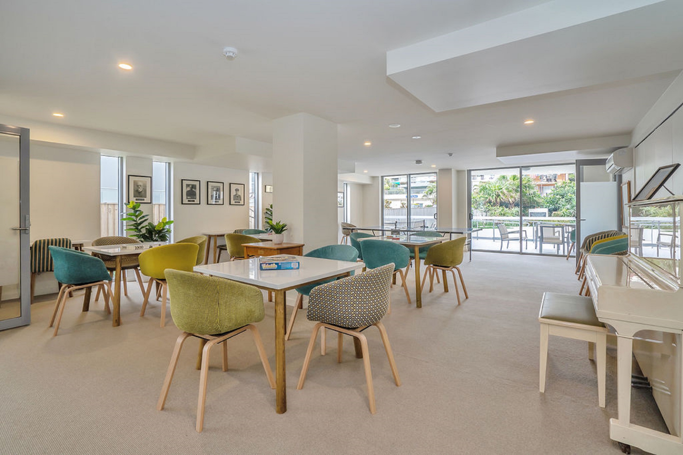 Kitchen and living area in Defence holiday suite