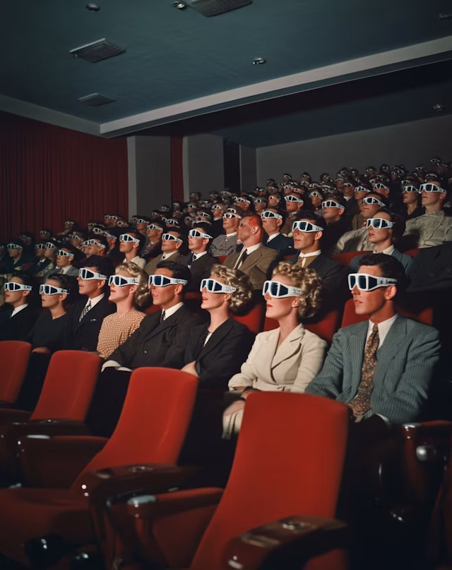 Audiences 3D Films Vintage Photo - Disclose Studios