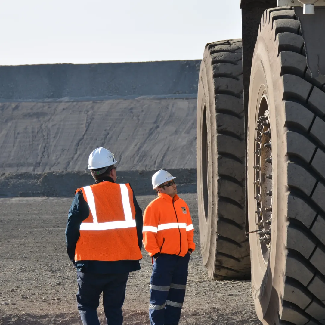 Men on a mine site