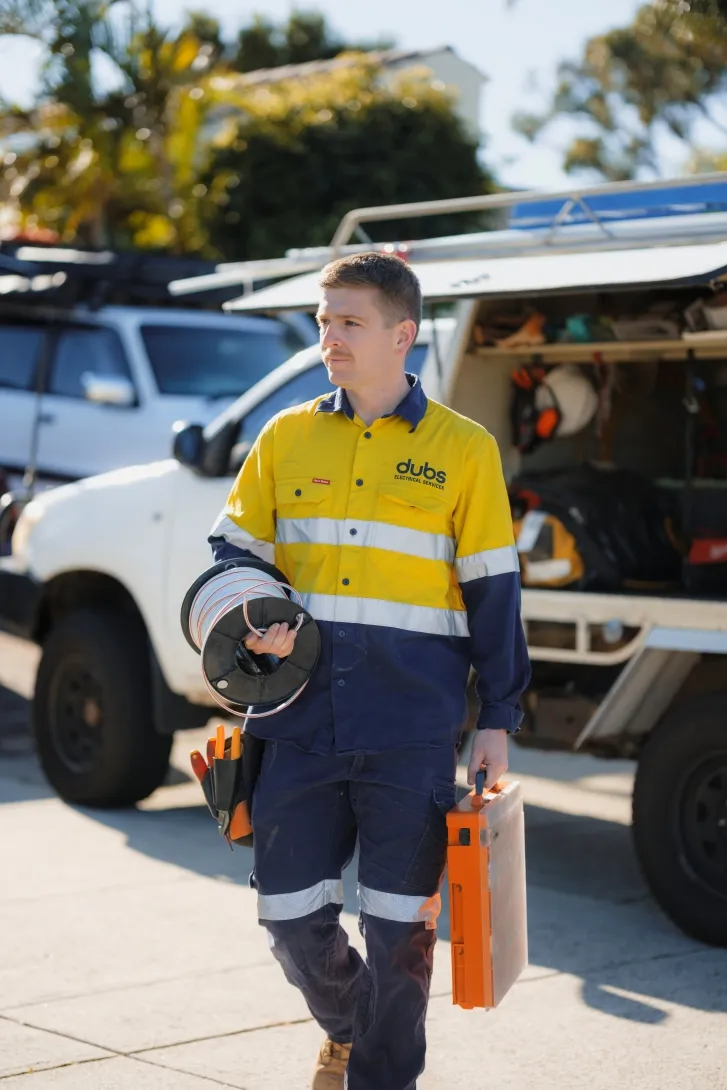 carrying a toolbox
