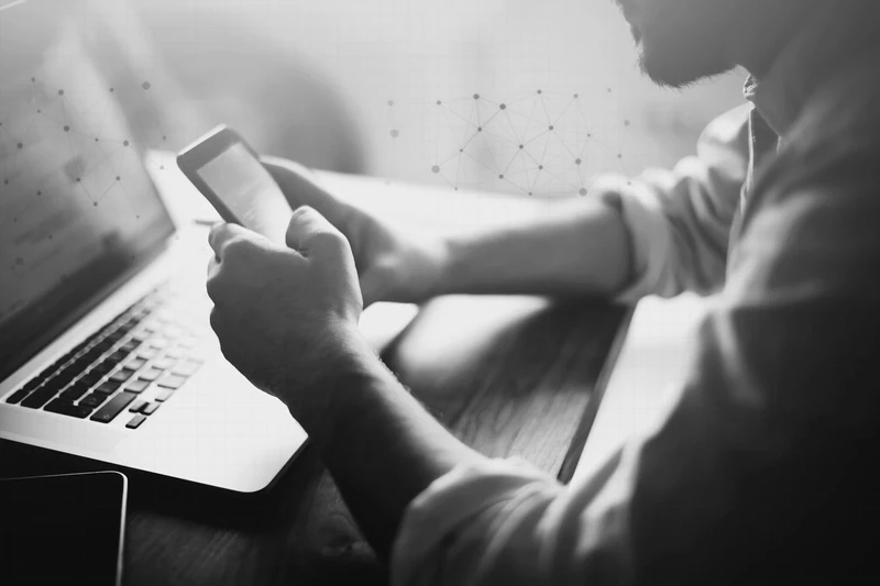 Black and white thumbnail for retail AI roles article