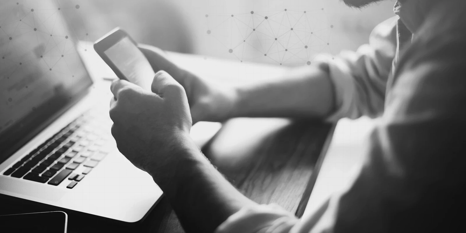 Black and white image for retail AI roles article