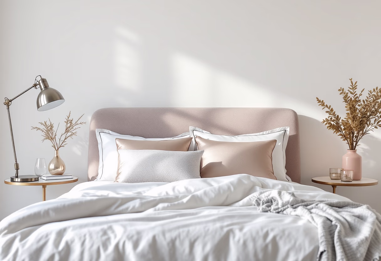 image of fully decorated bedroom (for an interior design firm)