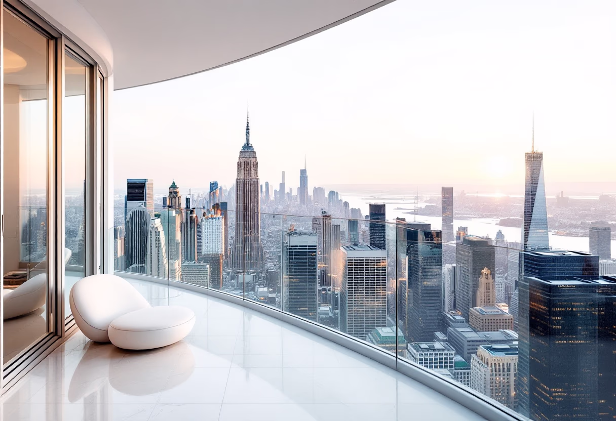 image of luxury travel experiences (cityscape hotel view)