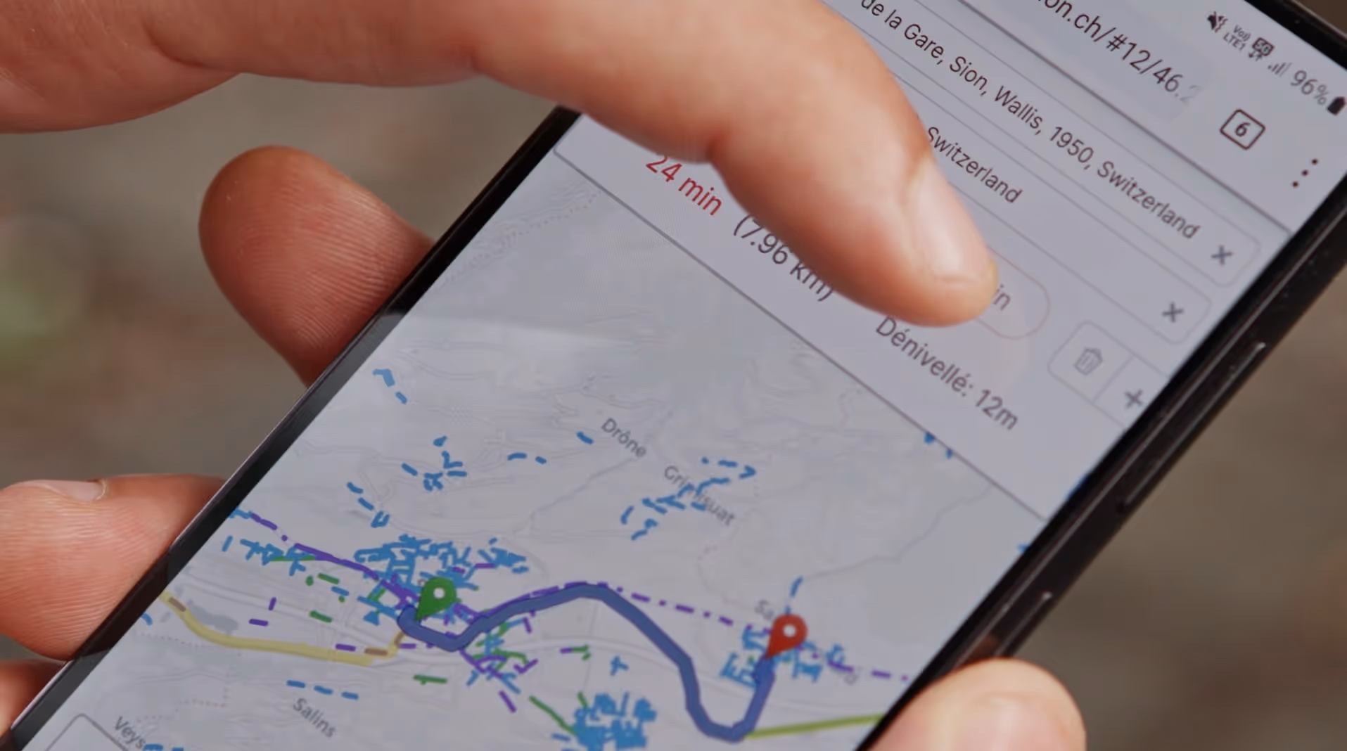 VeloMapSion.ch: la carte qui pense comme un cycliste
