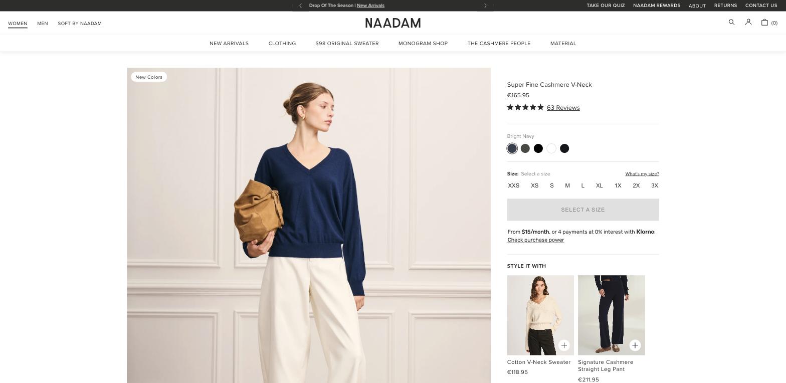 NAADAM: productpagina