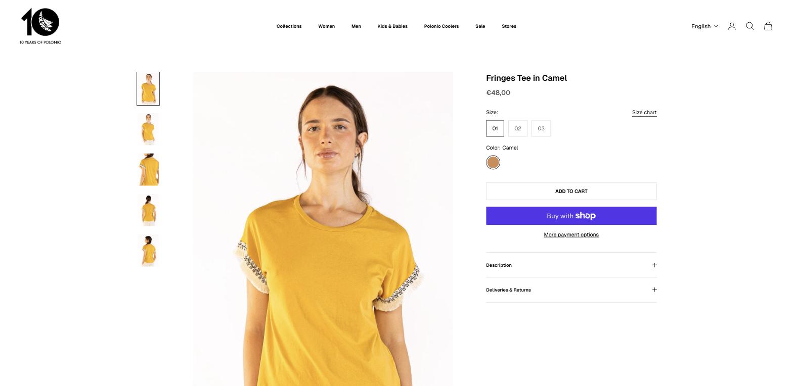 The Polonio: productpagina