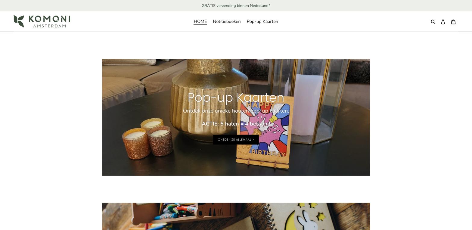 Komoni Amsterdam: homepage