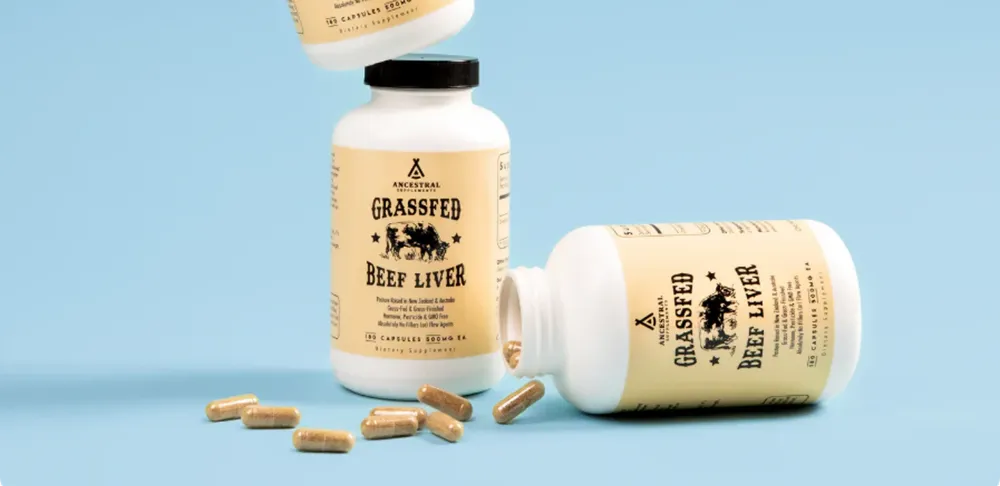 Ancestral Supplements: potten Grassfed Beef Liver