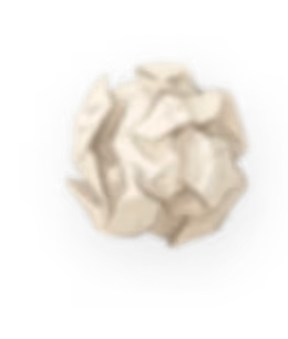 Blurred close-up of a crumpled white tissue or paper on a dark surface.