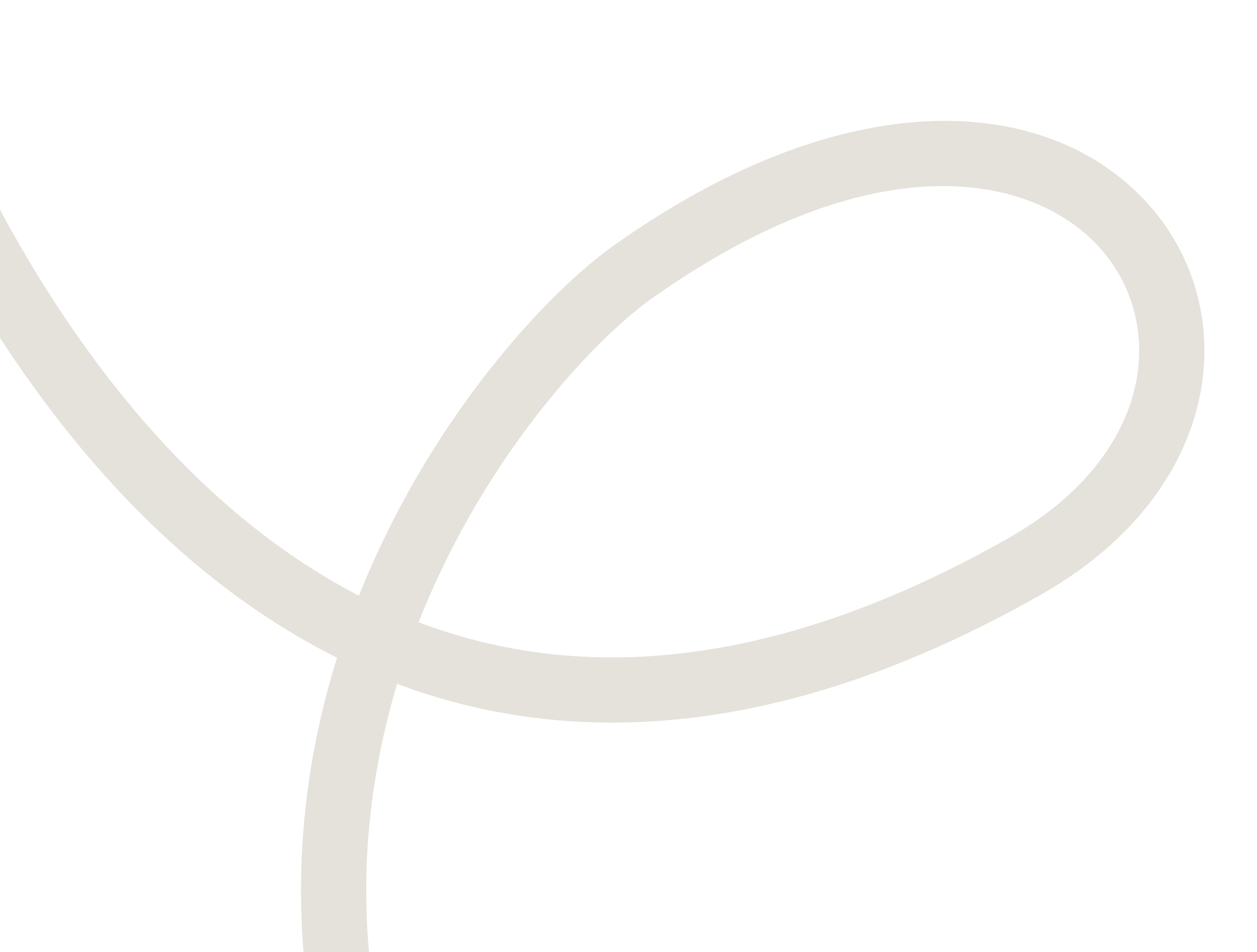 Thick off-white curved line forming a loop on a black background.