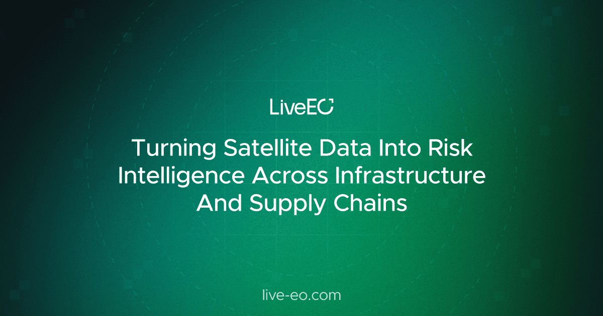 LiveEO l Business-Ready Risk Intelligence From Space
