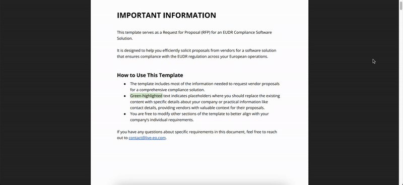downloadable Request for Proposal (RFP) Template