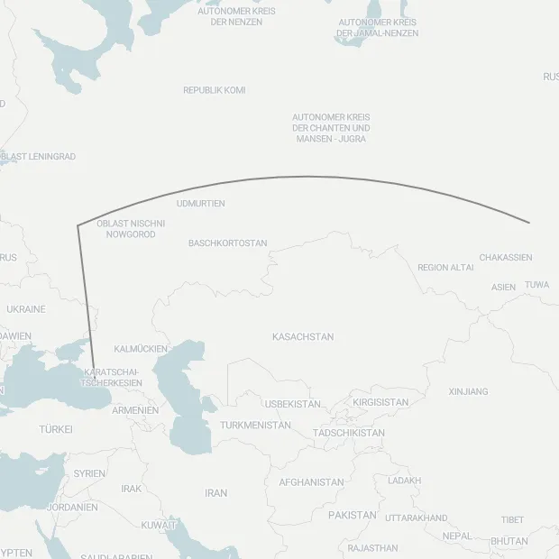routes of Aeroflot-A350