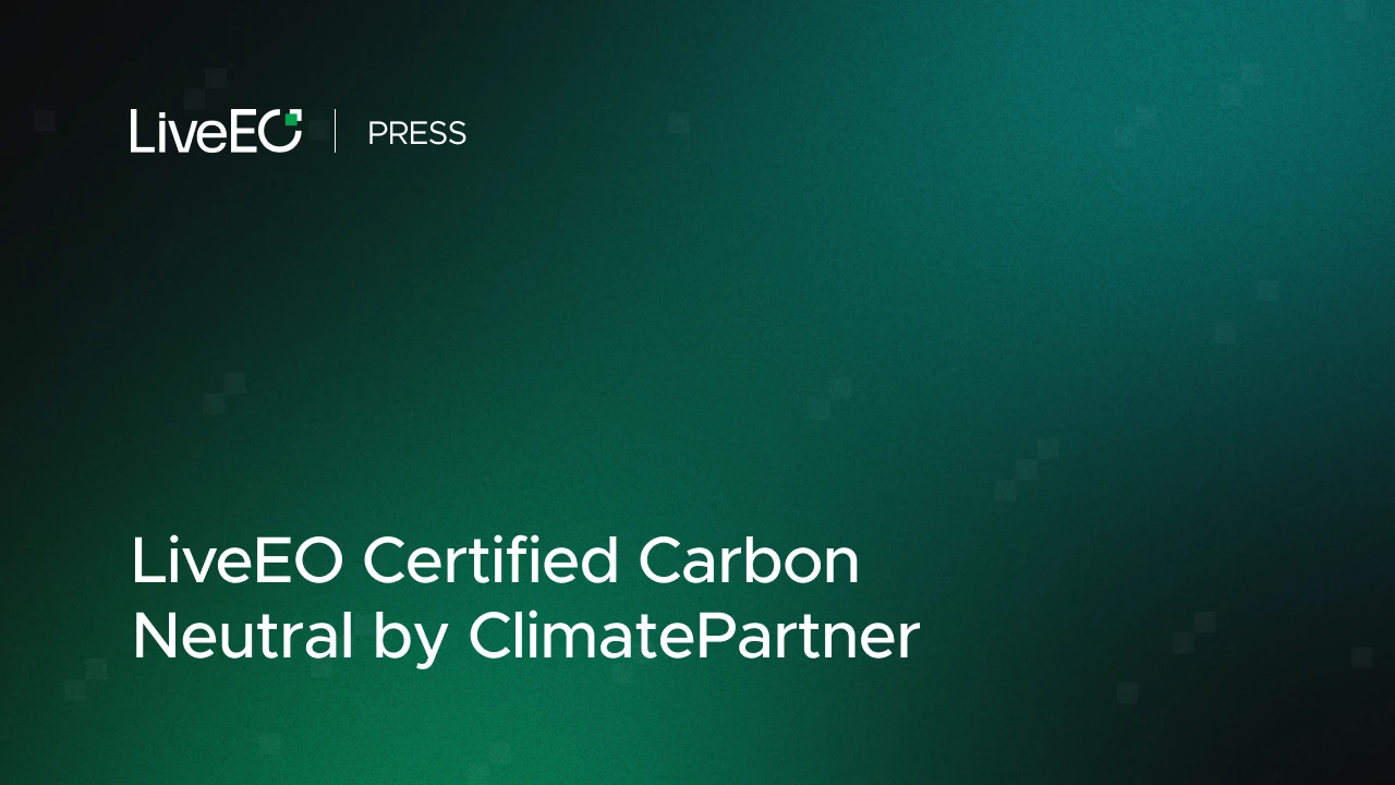 LiveEO Certified Carbon Neutral by ClimatePartner