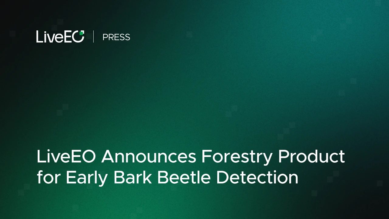 LiveEO announces Forestry Product for early Bark Beetle Detection