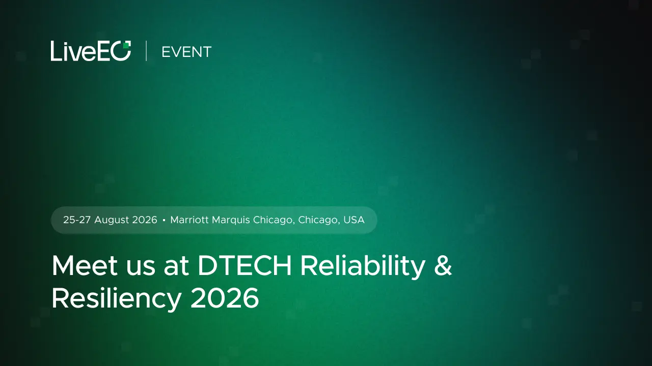 Meet us at DTECH Reliability & Resiliency 2026