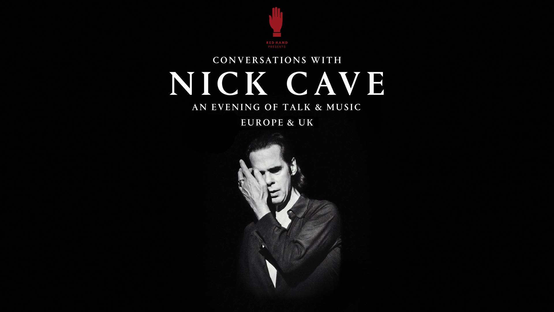 Une affiche promotionnelle pour un concert de Nick Cave