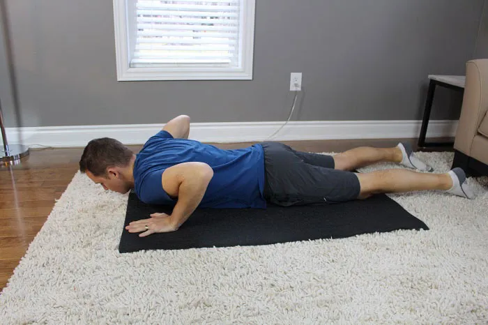 low back press ups 1