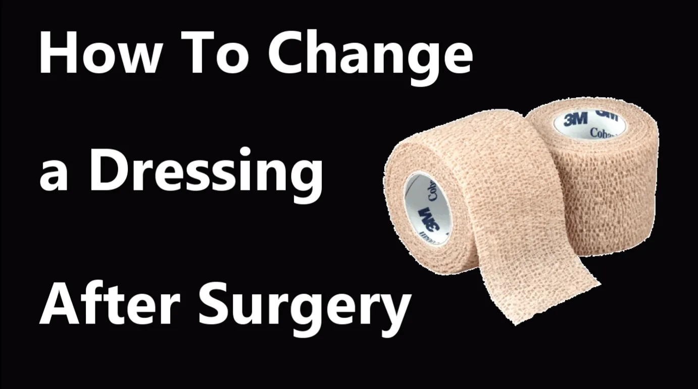 screenshot of how to change a dressing video