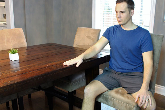 shoulder table glides starting position