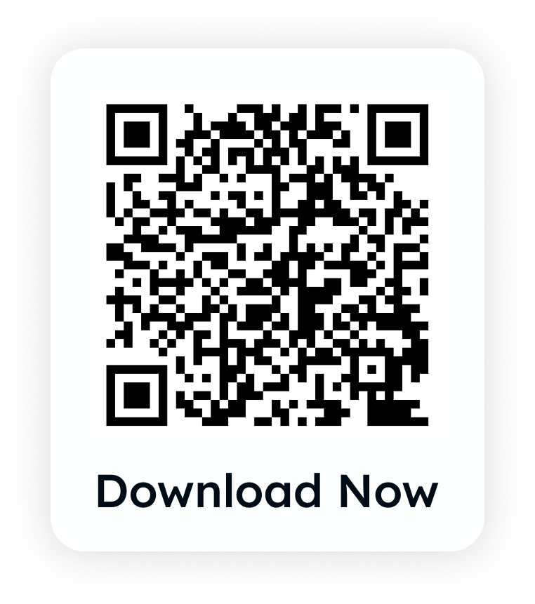 QR code above text that says Download Now.