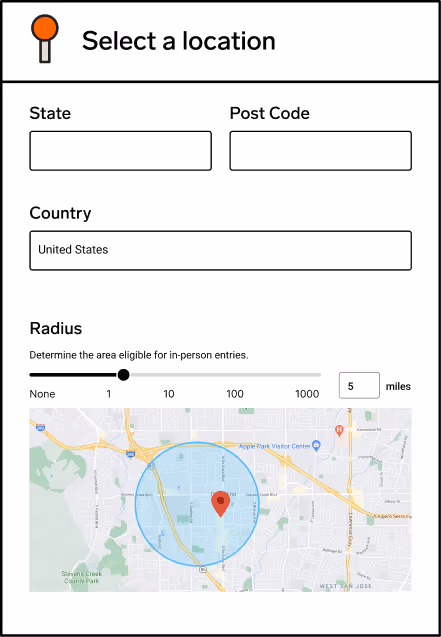 location map screen