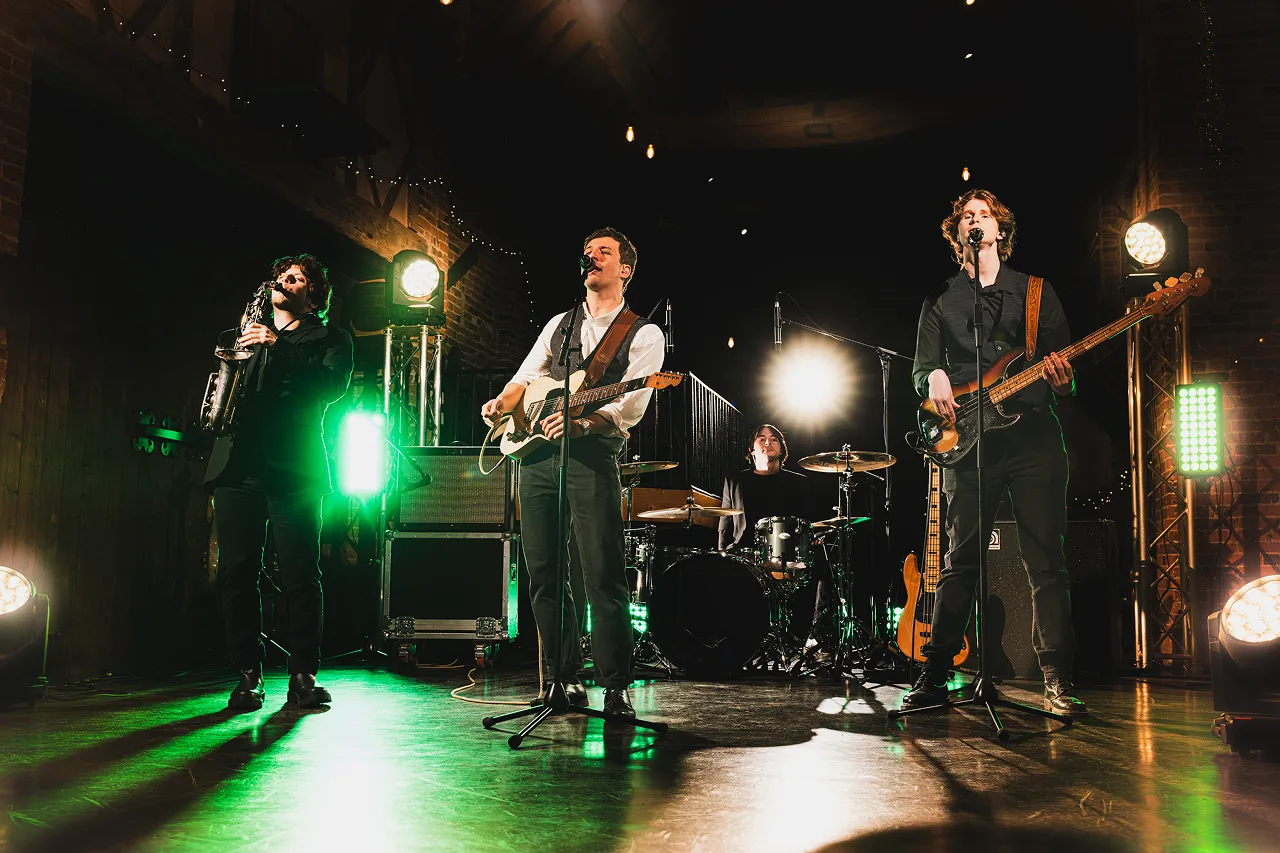 Book Dawson Avenue for your wedding or event. Premium live music entertainment with high-energy sets. View video showreels and check live availability.
