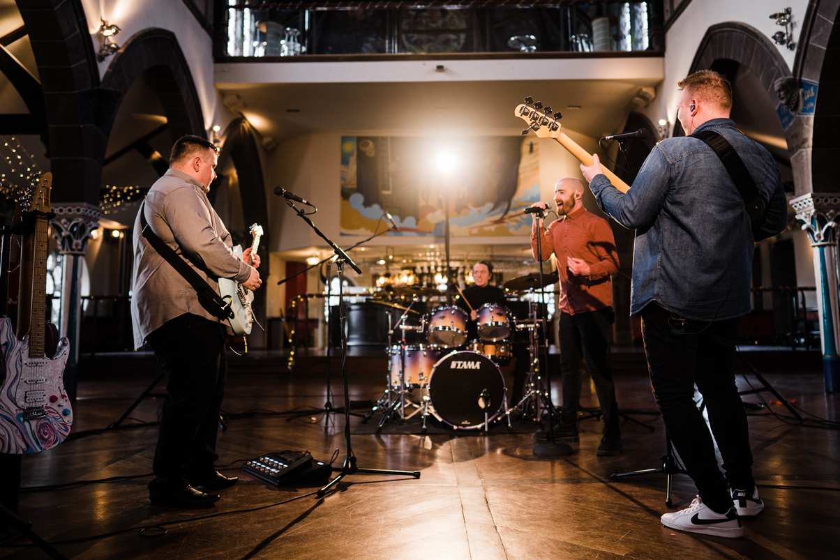 Book Over The Horizon for your wedding or event. Premium live music entertainment with high-energy sets. View video showreels and check live availability.
