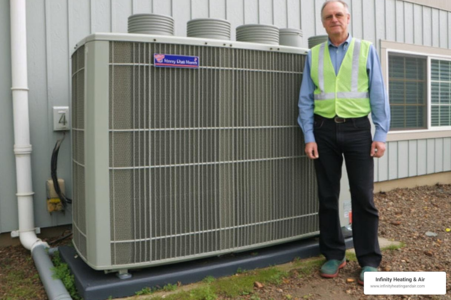 Family relaxing in comfortable living room - Heat pump Puyallup